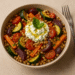 Roast Veg and Barley bowl | Vegetarian recipes