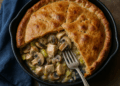 Chicken Leak and Mushroom Pie with Wholemeal Crust