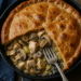 Chicken Leak and Mushroom Pie with Wholemeal Crust