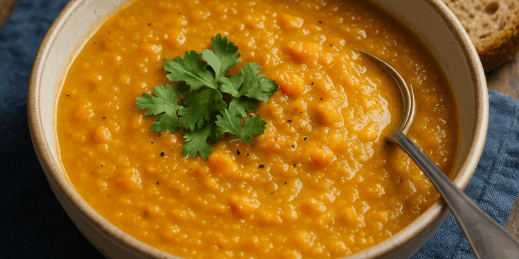 Spiced Lentil and Carrot Soup